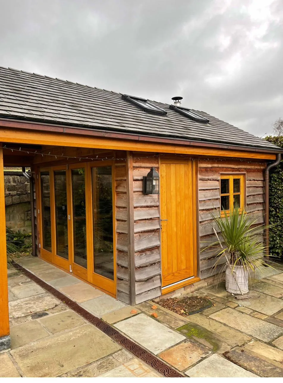 Oak framed garden building