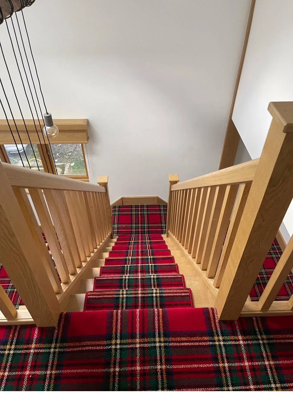 Bespoke oak staircase with balustrade